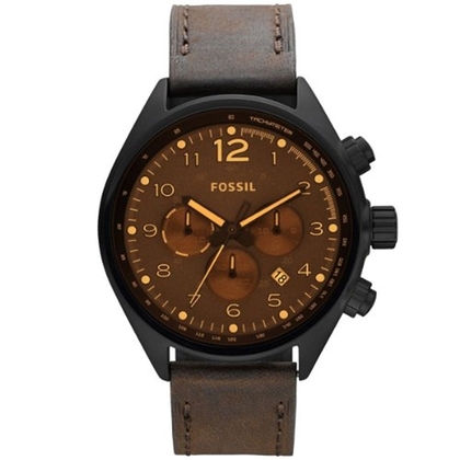 Fossil CH2782 Uhrenarmband Leder Braun