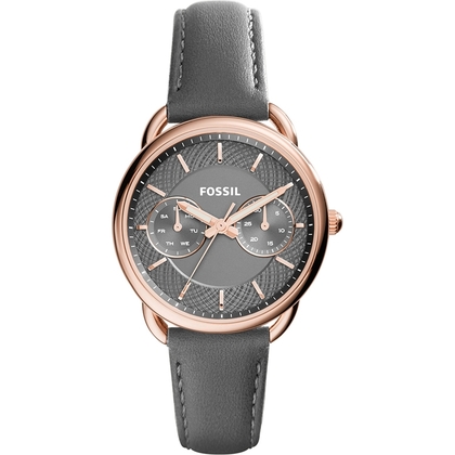 Fossil ES3913 Uhrenarmband Leder Grau
