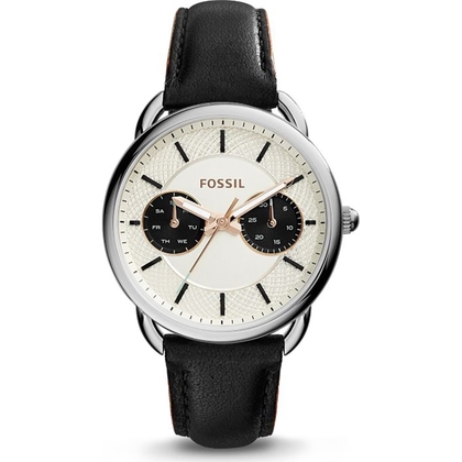 Fossil ES3953 Uhrenarmband Leder Schwarz