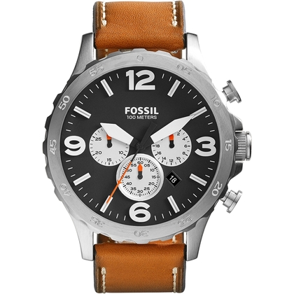 Fossil JR1486 Uhrenarmband Leder Braun
