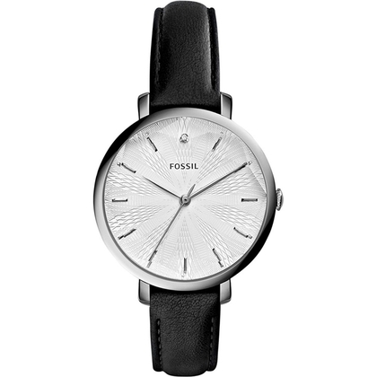 Fossil ES3865 Uhrenarmband Leder Schwarz