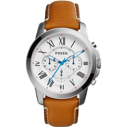 Fossil FS5060 Uhrenarmband Leder Braun