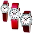 Mondaine Uhrenarmband Veganes Leder Rot