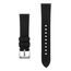 Gebogenes Ende Silikon Gummi Uhrenarmband Schwarz