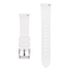 Gebogenes Ende Silikon Gummi Uhrenarmband Weiss
