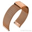 Milanaise Mesh Uhrenarmband 0.6 Fein Gewebter Stahl Rosegold