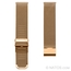 Milanaise Mesh Uhrenarmband 0.6 Fein Gewebter Stahl Rosegoldfarbig mit Sicherheitsverschluss
