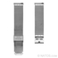 Milanaise Mesh Uhrenarmband 0.8 Gewebter Stahl 