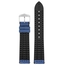 Hirsch Arne Performance Recyceltes Uhrenarmband Blaues PET / Schwarzer Kautschuk