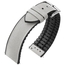 Hirsch Arne Performance Recyceltes Uhrenarmband Graues PET / Schwarzer Kautschuk
