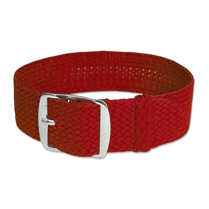 Perlon Gewobenes Uhrenarmband Rot