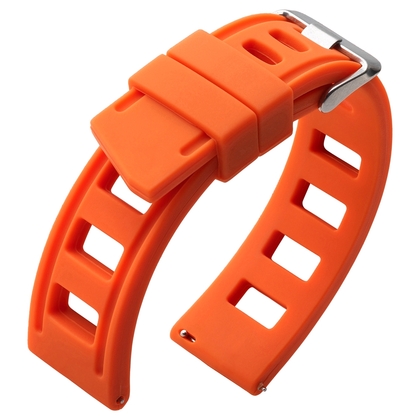 ISOfrane Style Uhrenarmband Silikon Gummi Orange