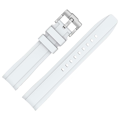 Gummi Uhrenarmband für MoonSwatch Weiss
