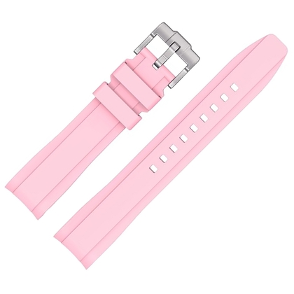 Gummi Uhrenarmband für MoonSwatch Rosa