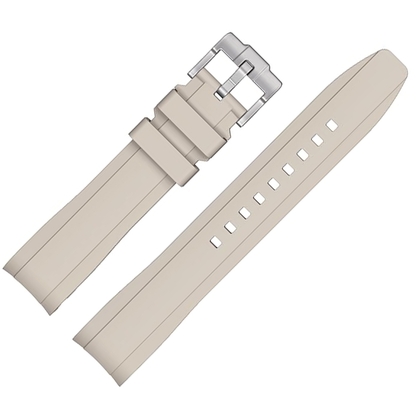Gummi Uhrenarmband für MoonSwatch Beige