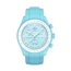 Gummi Uhrenarmband für MoonSwatch Hellblau