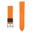 Silikon Gummi Uhrenarmband Schwarz Orange