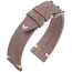 Oily Leather Vintage Leder V-Stitch Uhrenarmband Taupe