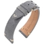 Wildleder Vintage Uhrenarmband V-Stitch Grau