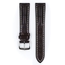 Hirsch Capitano Louisiana Alligator Uhrenarmband Halb-Matt Braun