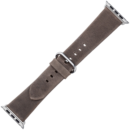 Apple Watch Uhrenarmband Graubraun Vintage Leder