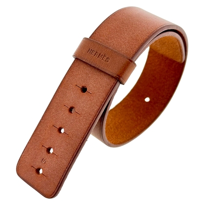 Hermes Barenia Uhrenarmband BA1.510 Cognac 24mm