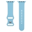 Apple Watch Uhrenarmband Gummi Hellblau