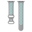 Apple Watch Sportives Uhrenarmband Gummi Grau Türkis