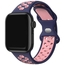 Apple Watch Sportives Uhrenarmband Gummi Blau Rosa