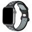 Apple Watch Sportives Uhrenarmband Gummi Schwarz Grau