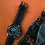 LIC Madras Ziegenleder Uhrenarmband Schwarz