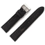 LIC Gallanto Uhrenarmband Straussenbein Leder Matt Schwarz