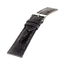 LIC Gallanto Uhrenarmband Straussenbein Leder Matt Schwarz
