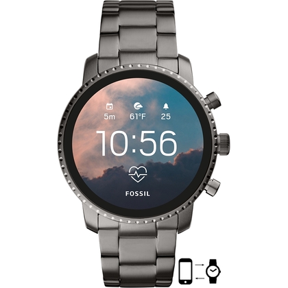 Fossil FTW4012 Uhrenarmband Edelstahl Grau