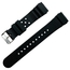 Seiko Style Flat Vent GL831 PU Uhrenarmband Schwarz - 22mm