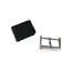 Seiko Style Flat Vent GL831 PU SS Uhrenarmband Schwarz - 22mm