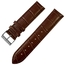 Edox Alligatorgrain Uhrenarmband Kalbsleder mit Schliesse Braun