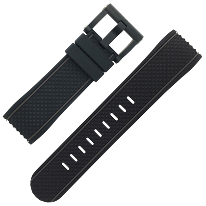 TW Steel VR46 Valentino Rossi TW937 Grandeur Tech Uhrenarmband - Schwarz Gummi 24mm