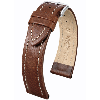 Hirsch Buffalo Uhrenarmband Braun