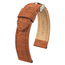 Hirsch Sueda Assolutamente Uhrenarmband Krokodil-Wildleder Goldbraun