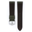 Hirsch Arne Performance Uhrenarmband Grünes Leder / Brauner Kautschuk