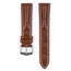 Hirsch Capitano Louisiana Alligator Uhrenarmband 100m WR Halb-Matt Goldbraun