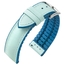 Hirsch Lindsey Performance Uhrenarmband Leder Tiffany Blue / Kautschuk Petrol