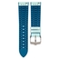 Hirsch Lindsey Performance Uhrenarmband Leder Tiffany Blue / Kautschuk Petrol