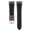 Hirsch Ian Performance Uhrenarmband Taupe Louisiana Alligator Leder / Kautschuk Schwarz
