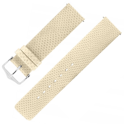 Hirsch Aqualino Uhrenarmband Schlangenleder Beige