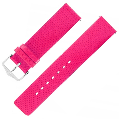 Hirsch Aqualino Uhrenarmband Schlangenleder Rosa