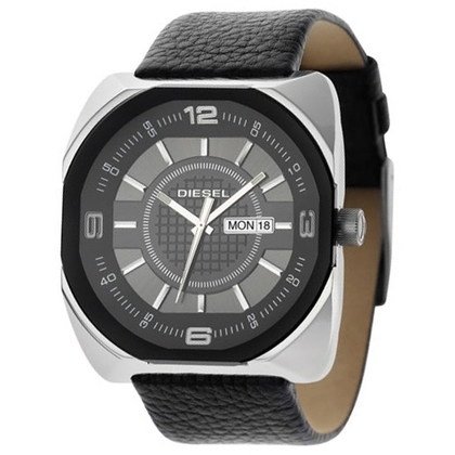 Diesel DZ1117 Uhrenarmband Leder Schwarz