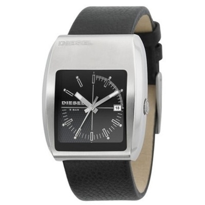 Diesel DZ1192 Uhrenarmband Leder Schwarz
