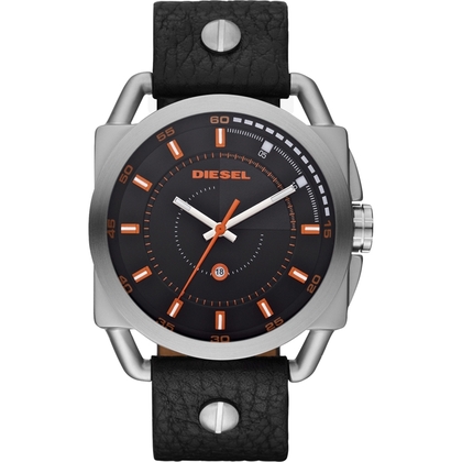 Diesel DZ1578  Uhrenarmband Leder Schwarz